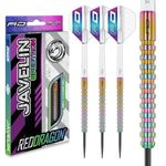 RED DRAGON Javelin Spectron 24 Gram Premium Tungsten Steeltip Darts Set with Dart Flights and Dart Shafts (Stems)