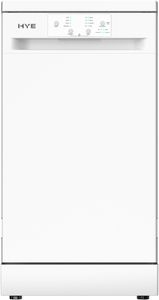 HYE Slimline 45cm Dishwasher – White Compact Freestanding