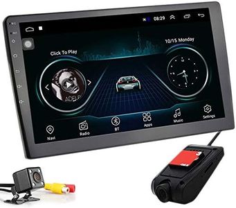 PolarLander 10 Pulgadas Android 8.1 Autoradio Bluetooth Universal 2 DIN - Radio de Coche con Reproductor estéreo y MP5, Navegación GPS, WiFi con cámara de visión Trasera y DVR
