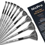 Nicpro Fan Paint Brushes 10 PCS Art