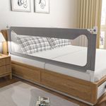 Sephyroth Bed Rails for Toddlers, Extra Tall Specially Designed for Twin, Full, Queen, King Size - Safety Bed Guard Rails for Kids 1 Side:59"(L) ×27"(H)