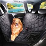 EZRA Premium Dog Car Seat Cover, Waterproof & Scratch Proof & Nonslip Back Seat Cover | Dog Back Seat Cover Protector | Pet Travel Protector for Hatchbacks, SUV & Universal fits All Cars