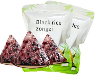 Black Rice Zongzi 9.8oz（140gx2）breakfast zongzi rice cakes ，festival rice dumpling， Exquisite independent packaging