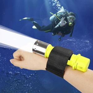 BESTSUN 1800Lm Professional Diving Flashlight Super Bright LED Diving Swimming Light Waterproof Underwater Diver Submarine Torch Scuba Safety Lights Dive Lamp (Battery not inlcuded)