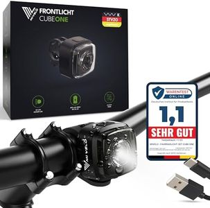 MIVELO Cube ONE Fahrradlicht vorne StVZO zugelassen Frontlicht Fahrradbeleuchtung USB-aufladbar & 100% wasserdicht LED Fahrrad Licht vorne, Fahrradlampe