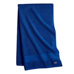 Lacoste Heritage Supima Cotton Bath Towel, Surf Blue, 30" x 54"