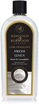 Ashleigh & Burwood - Fresh Linen Lamp Fragrance - 500 mL - Cotton, Jasmine, Amber - UK-Made - Purifies Air - Crisp Fresh Scent - Natural Ingredients 20 Hours Burn Time