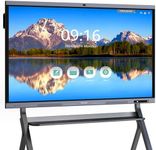 Dornium 65-Inch Smart Board for Classroom, Office Hybrid Work, Interactive 4K Touchscreen Digital Whiteboard with AI Camera 8 Array Mics, Octa-Core Processor, 8GB RAM + 128GB Storage, Android 13 OS