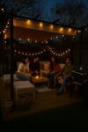7 Star Decor Premium Retractable Aluminium Pergola Gazebo 10x10 ft | Waterproof Outdoor Patio Canopy for Garden, Terrace & Cafe