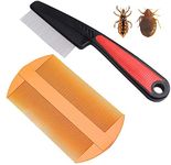 2 Pcs Flea Comb Groomer's Flea Comb for Dogs and Cats Fine Toothed Flea Comb to Remove Fleas & Flea Eggs Gentle Pet Comb for Detangling or Dematting Face & Paws Pet Comb for Dogs and Cats Dematting Comb Fine Toothed Grooming Combs Remove Fleas Lice Dandruff Mats and Tangled Hair