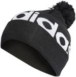 adidas Unisex Pompom Beanie, Black/White, M
