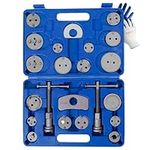 ATPEAM 24PCS Disc Brake Caliper Tool Set Wind Back Tool Kit for Brake Pad Replacement Reset Piston Compression Sets Heavy Duty Brake Caliper Compression Tool Universal Brake Caliper Tool