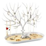 Antler jewelry rack with PU leather, Organizer for Ring Earrings Necklace Bracelet