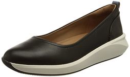 Clarks womens 261590964 Black Leather Ballet flat - 7 UK (261590964)