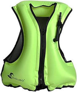 HIKOAN Adult Inflatable Swim Vest Life Jacket for Snorkeling Floating Device Swimming Drifting Surfing Water Sports Life Saving