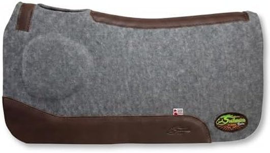 Southwestern Equine OrthoRide Correction Saddle Pad Western Saddle Pads - Made in USA (31 x 30, Natural Leathers)