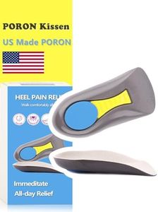 Plantillas de apoyo para fascitis plantar, plantillas para el talón para mujeres y hombres, plantillas para el dolor del talón, espolones del talón, pies planos, tendinitis, inserciones de absorción