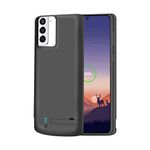 [Upgraded] RUNSY Battery Case for Samsung Galaxy S21 5G, 4800mAh Rechargeable Extended Battery Charging Charger Case, Add 100% Extra Juice, Not Compatible with S21+ or S21 Ultra (6.2 inch)