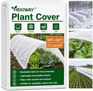 HEKIWAY 2.0 oz/yd² Frost Cloth 10 x 50 FT Plant Cover for Freeze Protection