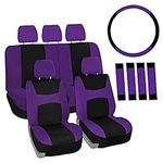 Automotive Seat Covers Purple Unive