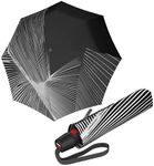 Knirps T.200 Duomatic Compact Rain Umbrella in Thunder Snow – Wind Tunnel Tested to 93 mph, Aluminum Steel Fiberglass Frame, 38in Canopy, OEKO-TEX, High-Performance Automatic Travel Umbrellas