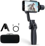 3-Axis Gimbal Stabilizer for iPhone 14 13 12 Pro Max XS X XR Samsung s23 s22 Android Smartphone, Handheld Gimble with Focus Wheel, Phone Stabilizer for Video Recording Vlog - FUNSNAP Capture 2s Combo