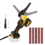 Cordless Belt Sander for De-W-alt 20V MAX – Brushless, 0–13,000 RPM Variable Speed, 360° Rotatable Head, LED Battery Display, Includes 20 Sanding Belts 3/8 x 13 Inch (No Battery)