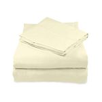 Whisper Organics, 100% Organic Cotton Sheets - 300 Thread Count Bed Sheets Set - Premium Quality Hypoallergenic Sheets - Deep Pocket Sheet Set - GOTS Certified, Natural (Twin Size)