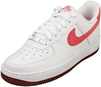 NIKE Air Force 1 '07, Sneaker Hombre, White Adobe Team Red Dragon Red, 38.5 EU