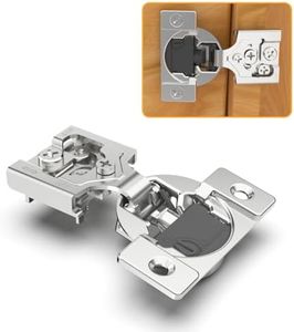 Chibery 10 Pack 3/8" Overlay 4D Soft Close Concealed Hinges for Face Frame Door, Adjustable Closing Speed, Smooth Slow Self Close Hinges, Satin Nickel, 105° Open Angle Stainless Steel Cabinet Hinges