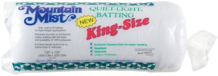 Mountain Mist Batting Quilt Light Polyester Batting, King