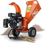 SuperHandy Mini Wood Chipper Shredder Mulcher Heavy Duty 7HP 212cc Compact Design 3" Inch Max Capacity