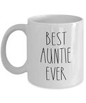 Funny Mugs-Best Auntie Ever mug Rae Dunn Inspired Style,11oz ceramic mug