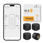 Stellar Drive iTPMS Bluetooth Tire Pressure Monitoring System – 4 External BLE Sensors, Real-Time Pressure & Temperature, iOS & Android App, Works with Cars, Motorcycles, RVs & Trucks