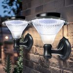 BeideLt 2 Pack Solar Wall Lantern L