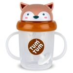 TUM TUM Tippy Up Free Flow Sippy Cup (No Valve), Sippy Cup for Toddlers, 200ml, BPA Free (Fergus Fox S3)