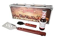 Budweiser Wooden Grill Kit with Cly