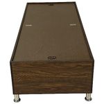 Caspian Furniture Wood Textured Single Bed Without Side Storage |Portable Bed | Single Bed Divan |(72 x 36 inch Matress Size), Bed Size 74X38X18 Inch