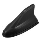 X AUTOHAUX Car Shark Fin Shape Roof AM FM Radio Aerial Antenna Base Black