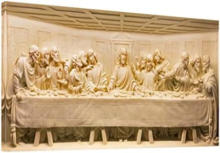 Large the Last Supper Wall Art Canvas Prints Picture Painting- Modern Wall Artwork Framed for Dinning Room Home Bathroom Office Decor-20 x40