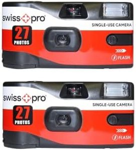 Swiss Plus Pro Disposable Camera Single Use Film Ultramax 400 27 Exposure Flash - 2 pack