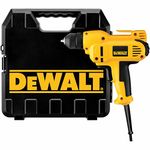 DEWALT Corded Drill, 8.0-Amp, 3/8-Inch, Variable Speed Reversible, Mid-Handle Grip (DWD115K )