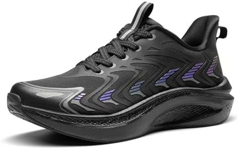 ALLSWIFIT Men's Running Tennis Shoes FlyLife Athletic Gym Workout Cross Training Comfortable Breathable Walking Sneakers,Size 11,All Black,SARR021M