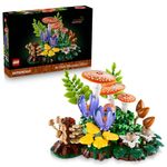 LEGO Botanicals Woodland Mushrooms - Building Set for Adults, Ages 18+ - Mushroom Decor for Home Office, Desk - Gifts for Women & Men - Craft Activity - 11505