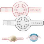 Dimeho 2 PCS Silicone Bread Sling Baking Mat for Dutch Oven with Extra Long Handles Reusable Sourdough Heat Resistant Baking Sheets Liners Easy to Transfer Sourdough Bread Pizza Cookie