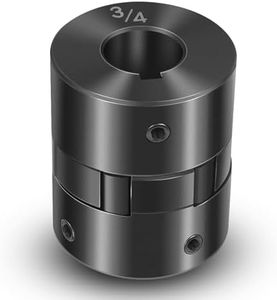 1/2" to 3/4" L075 Flexible 3-Piece L-Jaw Coupling Set & Buna-N NBR Rubber Spider Replacement Part for Lexar Industrial Interchangeable With Lovejoy, Martin, Browning, TB Woods