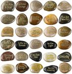 Sasylvia 30 Pcs Inspirational Stone