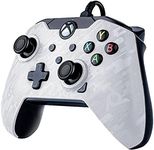 PDP Wired Game Controller - Xbox Series X|S, Xbox One, PC/Laptop Windows 10, Steam Gaming Controller - Perfect for FPS Games - Dual Vibration Videogame Gamepad - White Camo/Camouflage