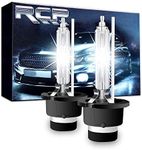 RCP - D4S6 - (A Pair) D4S/D4R 6000K Xenon HID Replacement Bulb Diamond White Metal Stents Base 12V Car Headlight Lamps Head Lights 35W