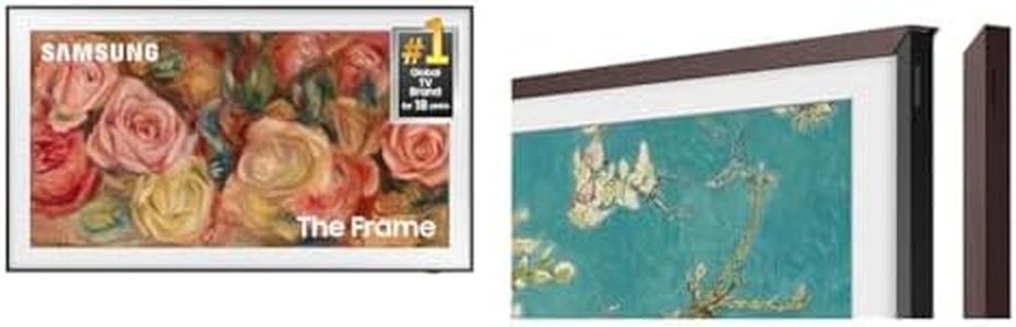 SAMSUNG 4K The Frame 55'' TV with Brown Bezel